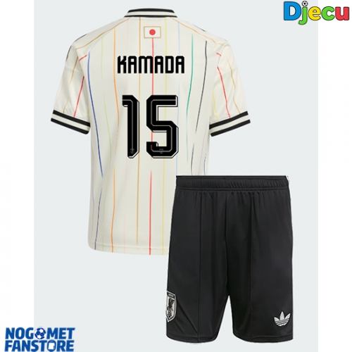 Japan Daichi Kamada #15 Gostujuci Dres za djecu SP 2026 Kratak Rukav (+ Kratke hlače)
